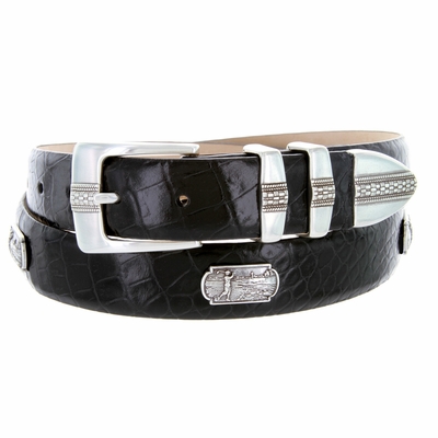 3032 Golf Men's Leather Conchos Belt