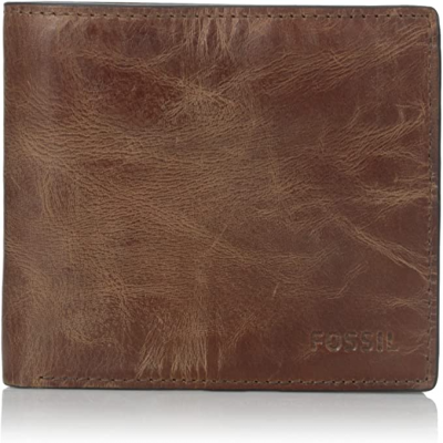 Fossil mens Rfid Flip Id Bifold wallet